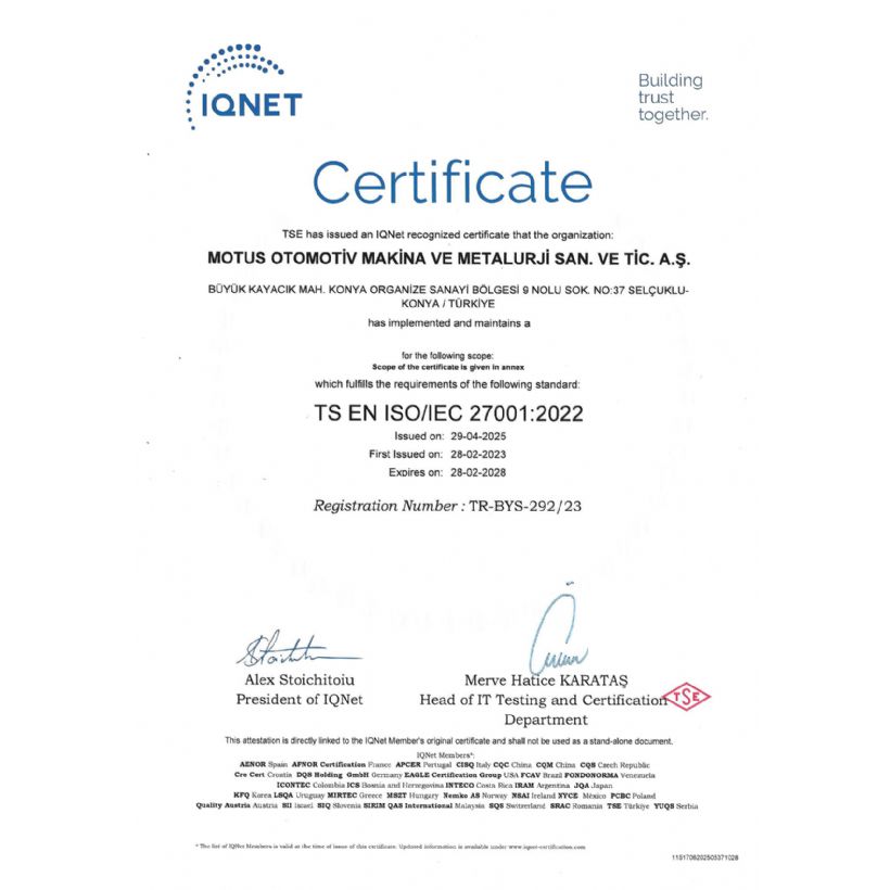 TS EN/ISO/IEC 27001:2022